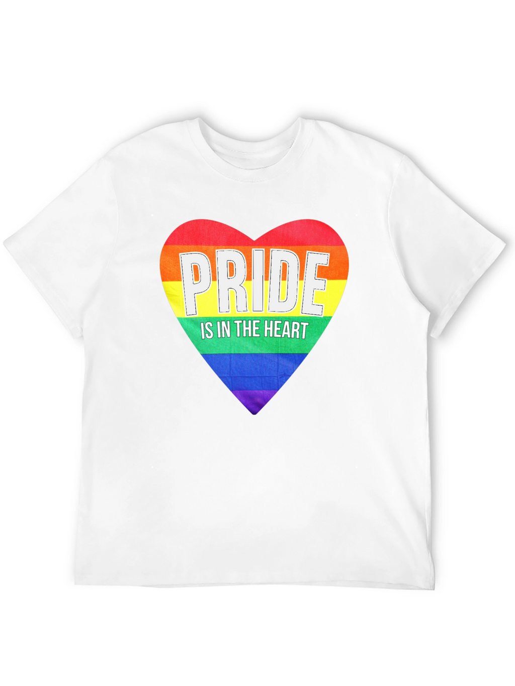 Pride Heart Graphic Tee - Black LGBT Pride T-Shirt