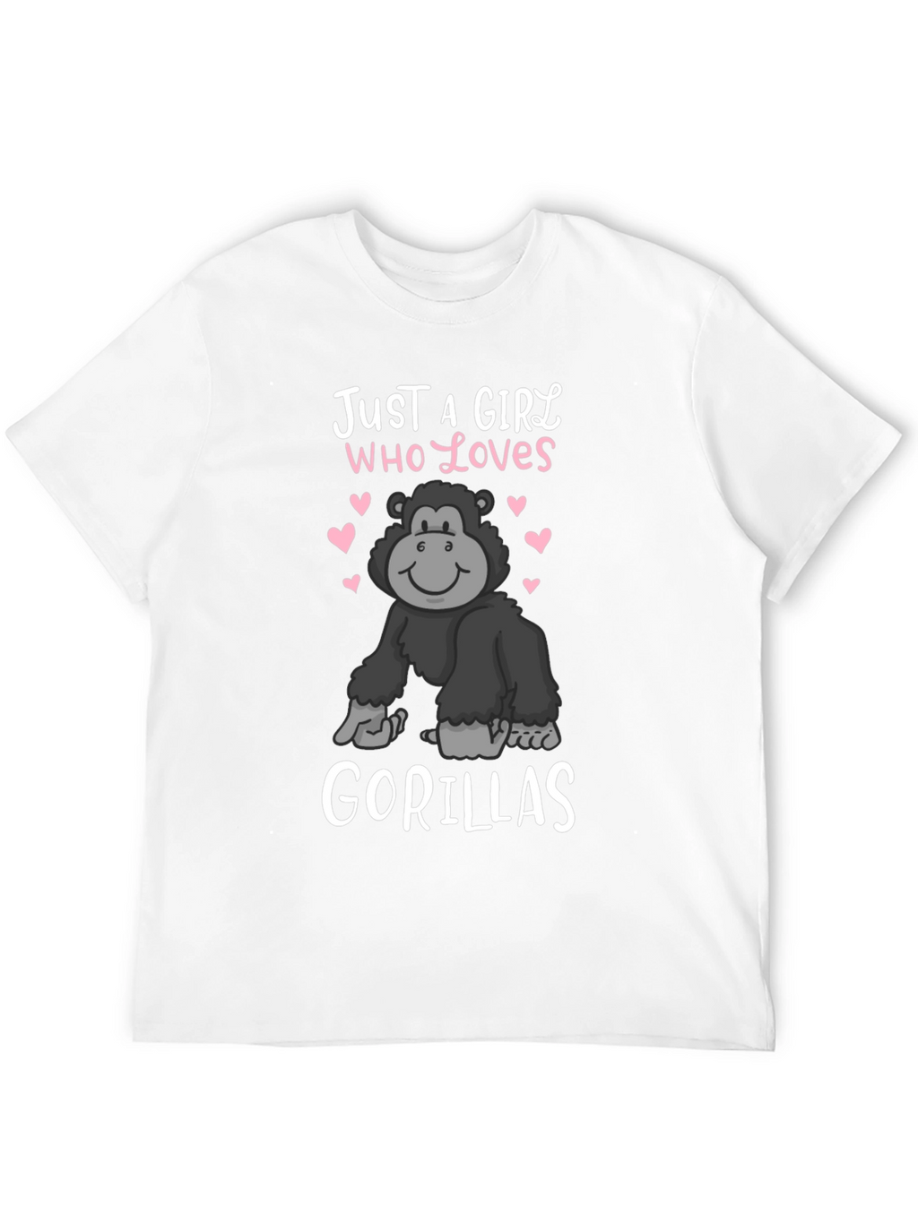 Girl Who Loves Gorillas T-Shirt