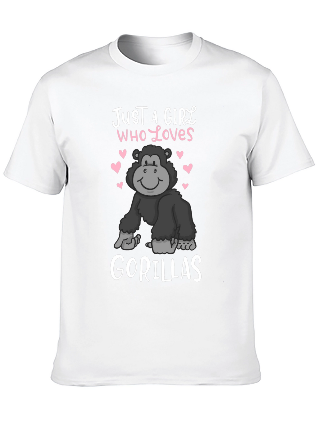 Girl Who Loves Gorillas T-Shirt