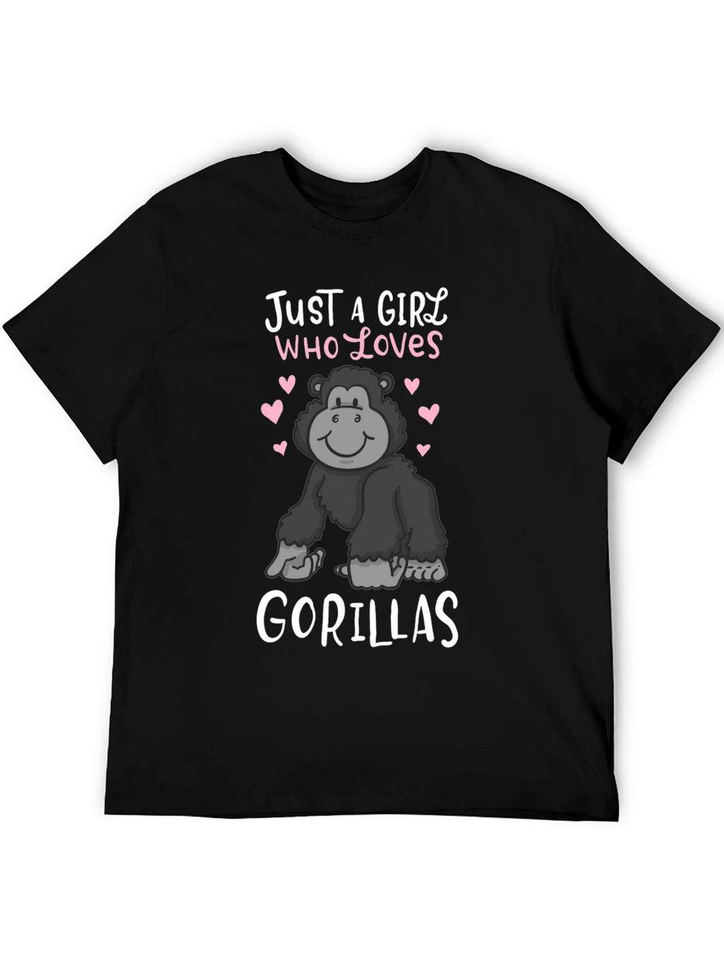 Girl Who Loves Gorillas T-Shirt