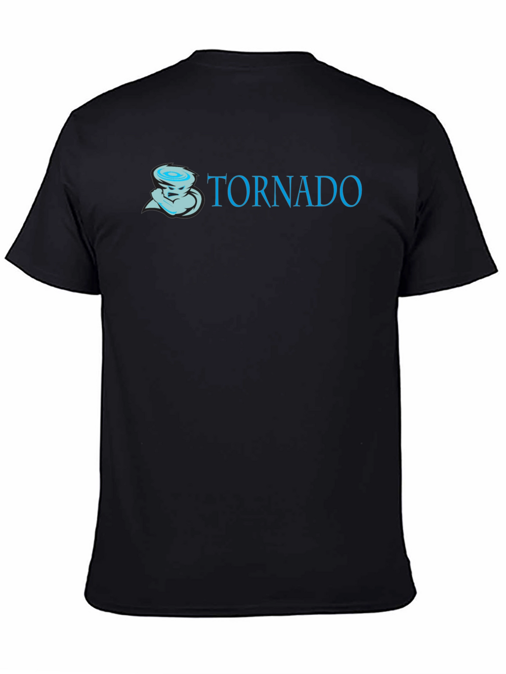 Tornado Graphic Print Black T-Shirt