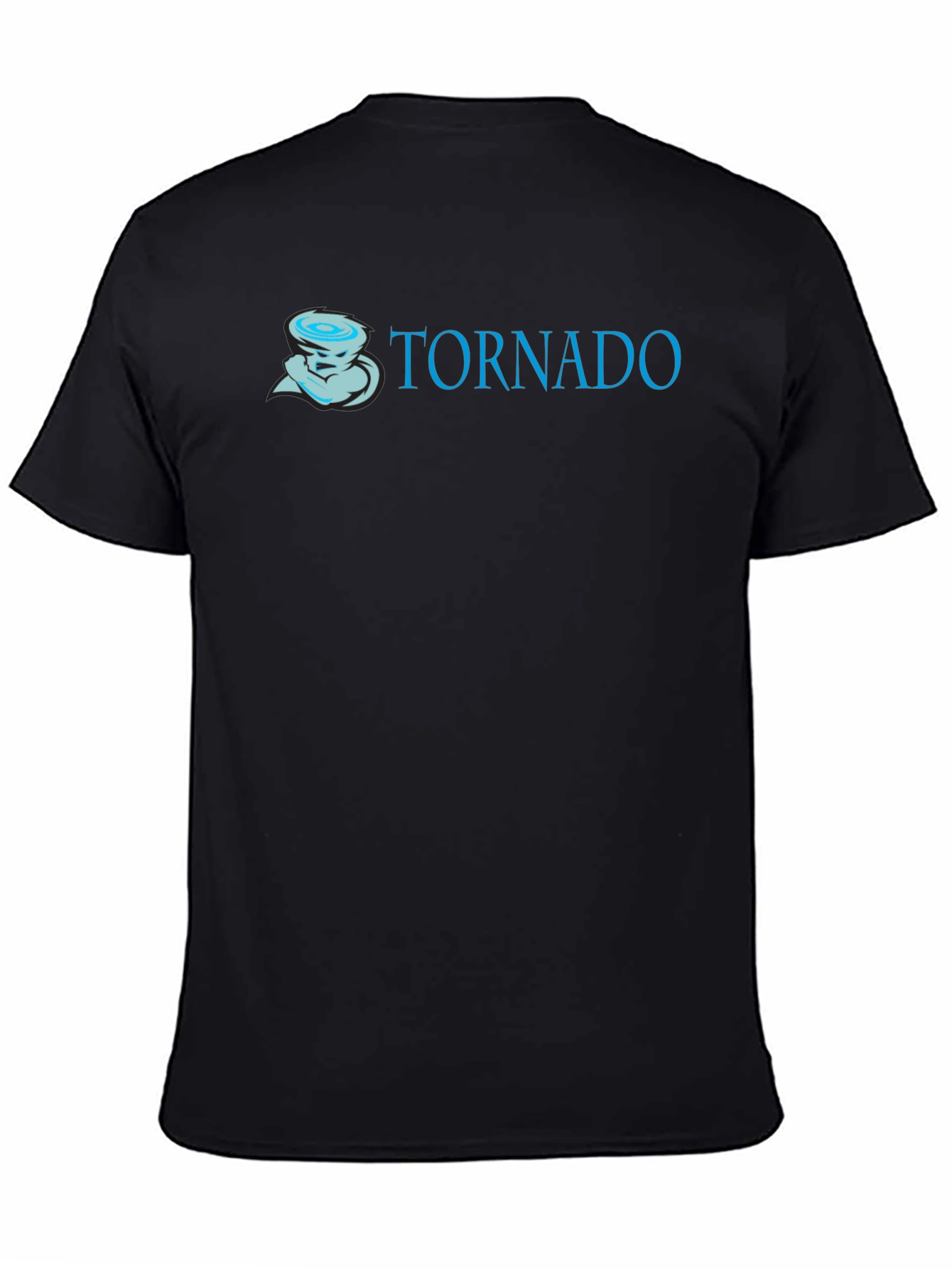 Tornado Graphic Print Black T-Shirt