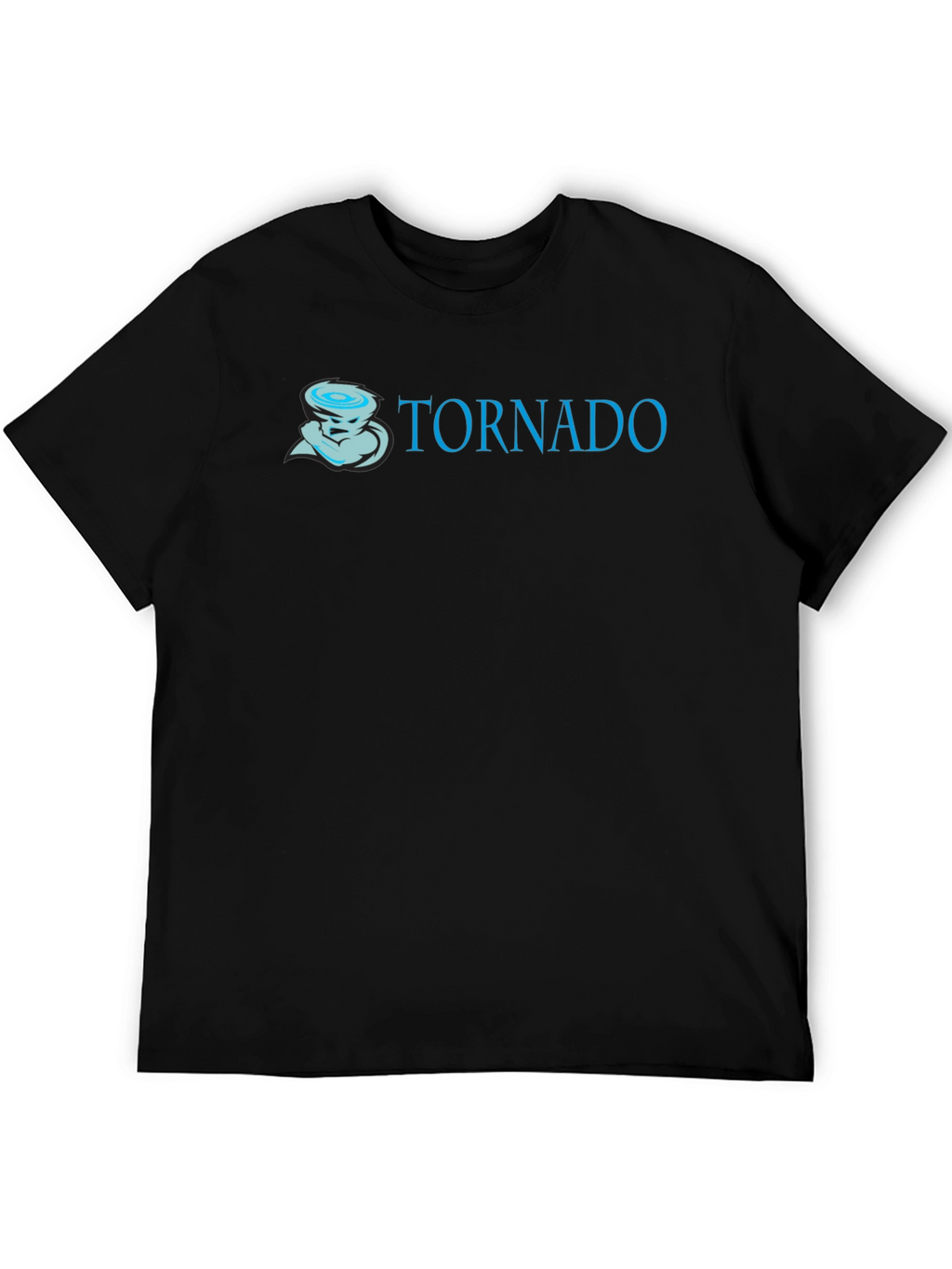 Tornado Graphic Print Black T-Shirt