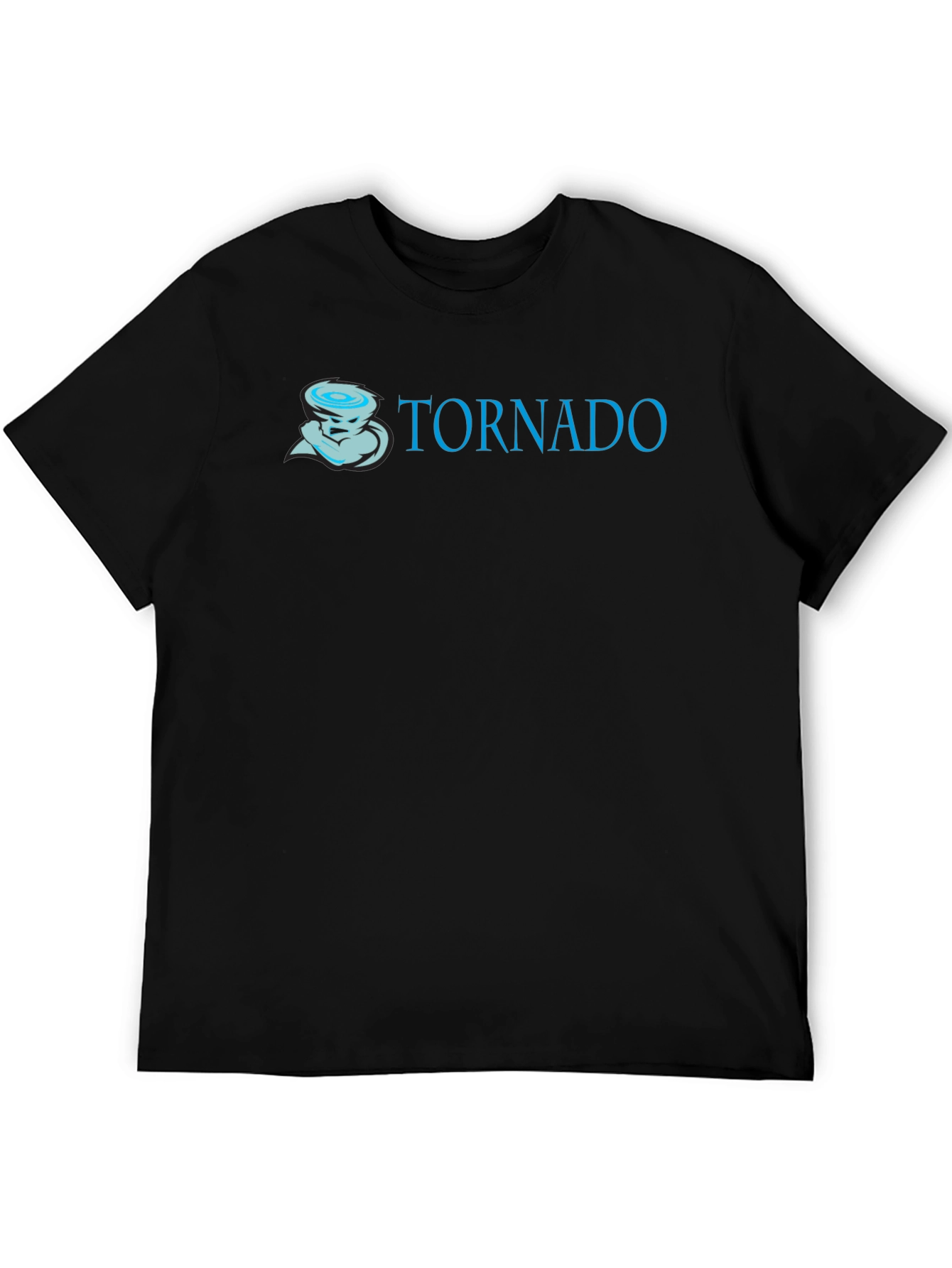 Tornado Graphic Print Black T-Shirt