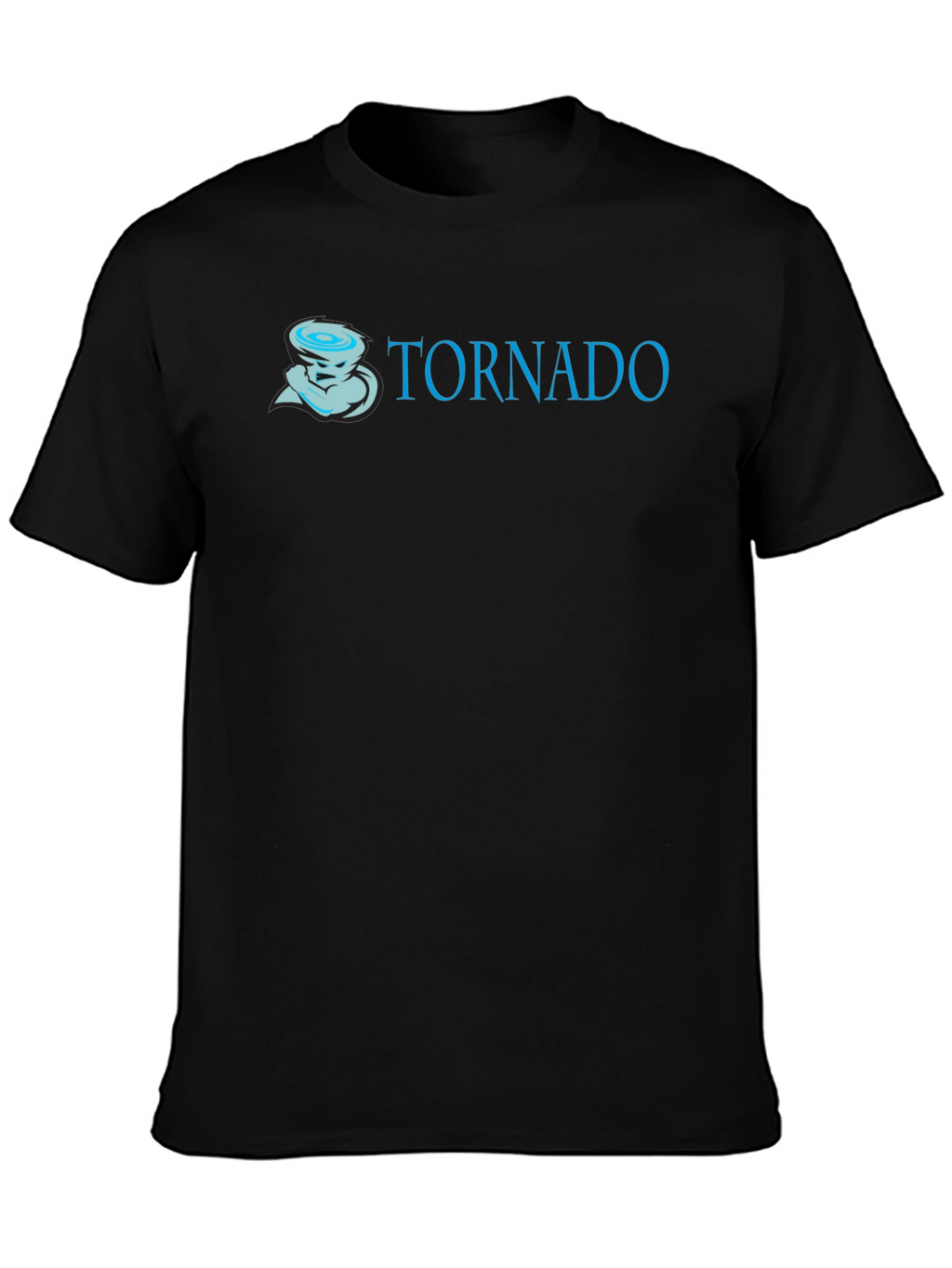 Tornado Graphic Print Black T-Shirt
