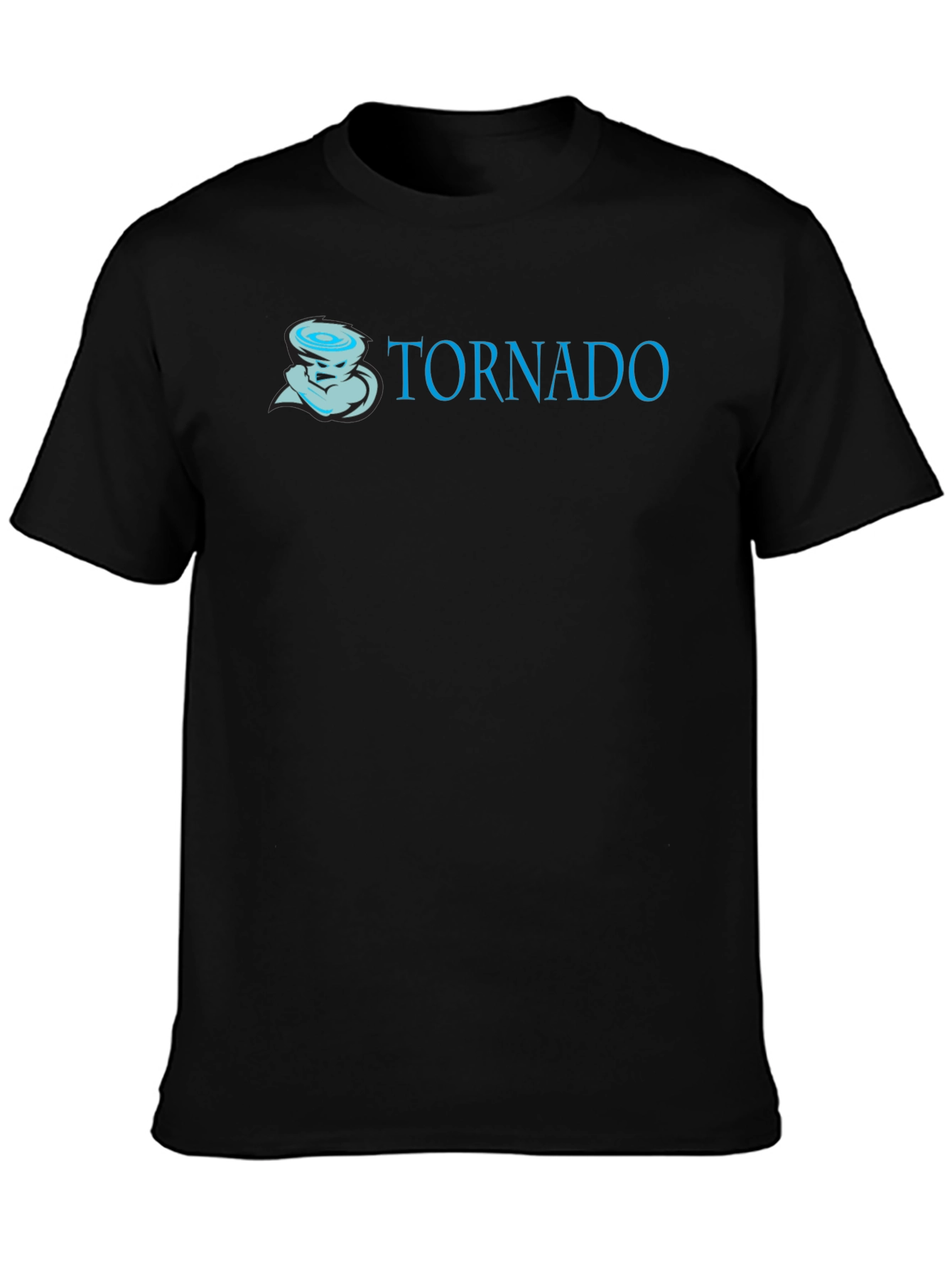 Tornado Graphic Print Black T-Shirt