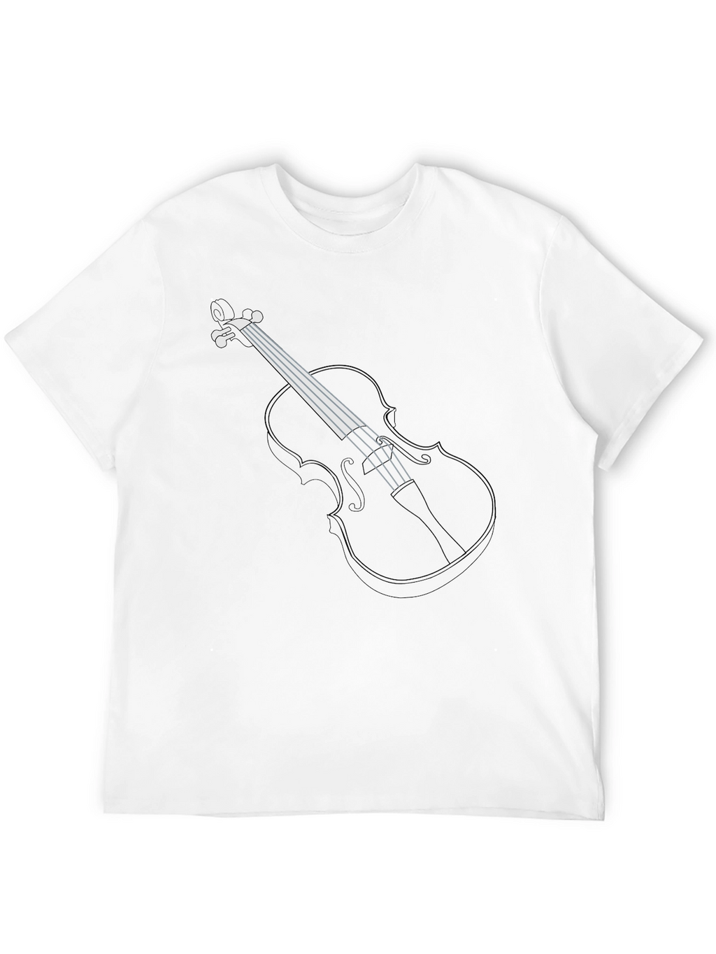 Violin Graphic T-Shirt - Musical Instrument Tee