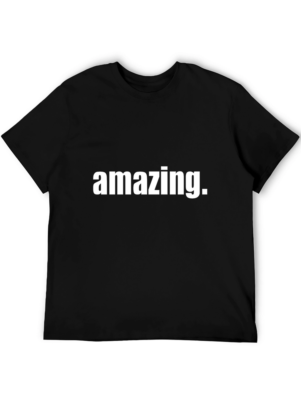 Amazing Graphic Tee - Black Cotton Casual Shirt