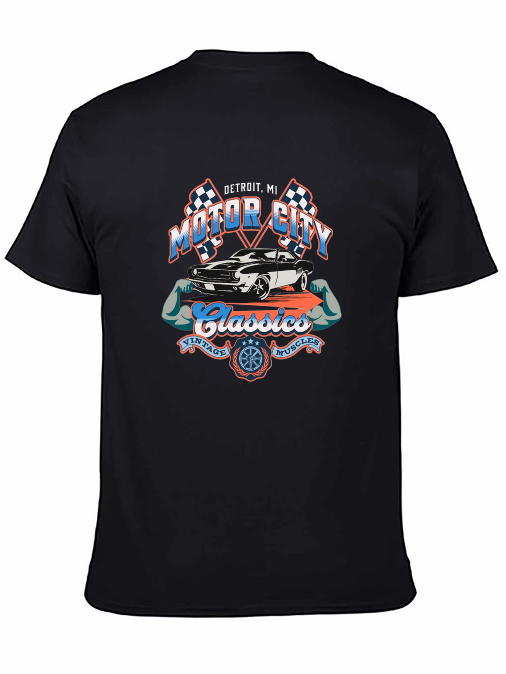 Motor City Classics Black T-Shirt