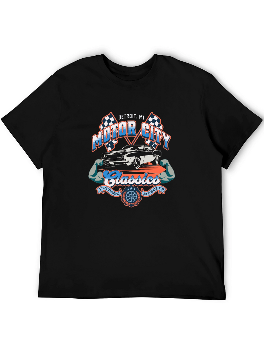 Motor City Classics Black T-Shirt