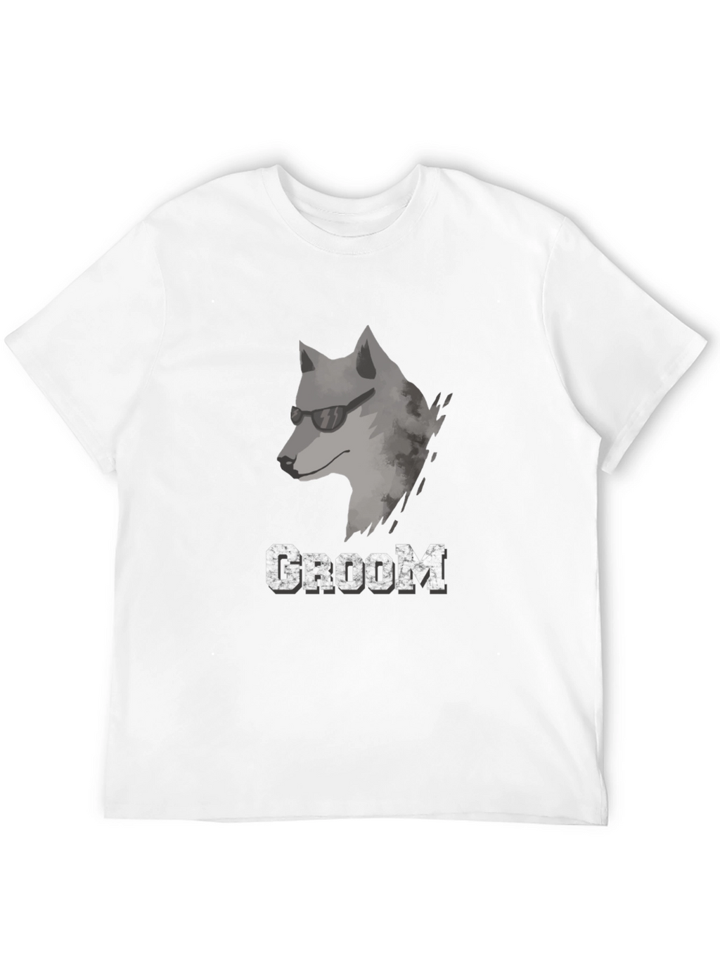 Cool Wolf Groom T-Shirt