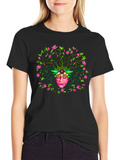 Nature Spirit Graphic Tee - Unique Artistic Design