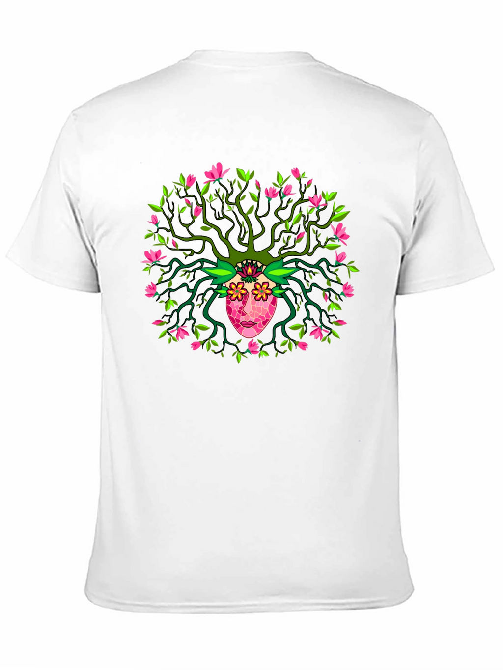 Nature Spirit Graphic Tee - Unique Artistic Design