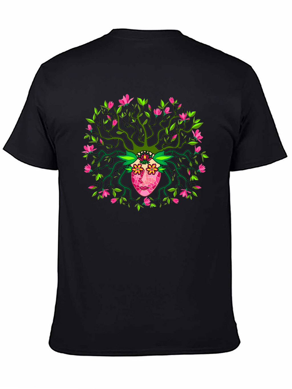 Nature Spirit Graphic Tee - Unique Artistic Design
