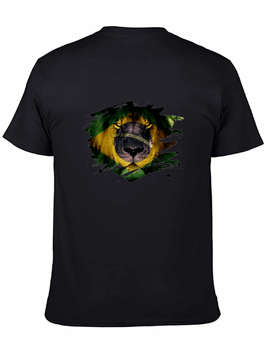 Brazil Lion Graphic Tee - Mens Black T-Shirt