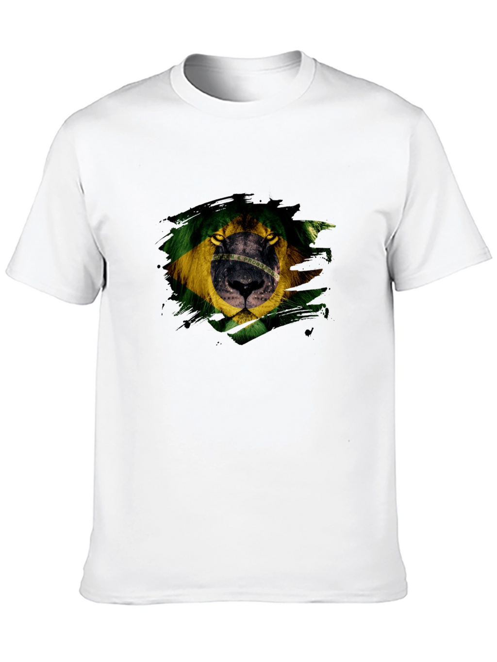 Brazil Lion Graphic Tee - Mens Black T-Shirt