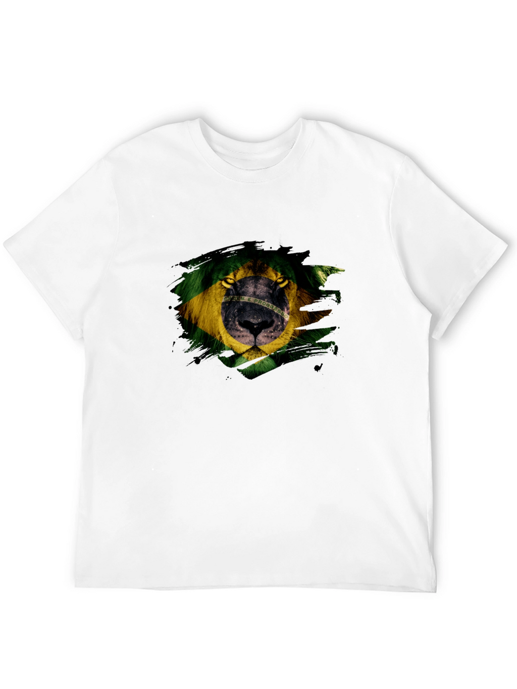 Brazil Lion Graphic Tee - Mens Black T-Shirt