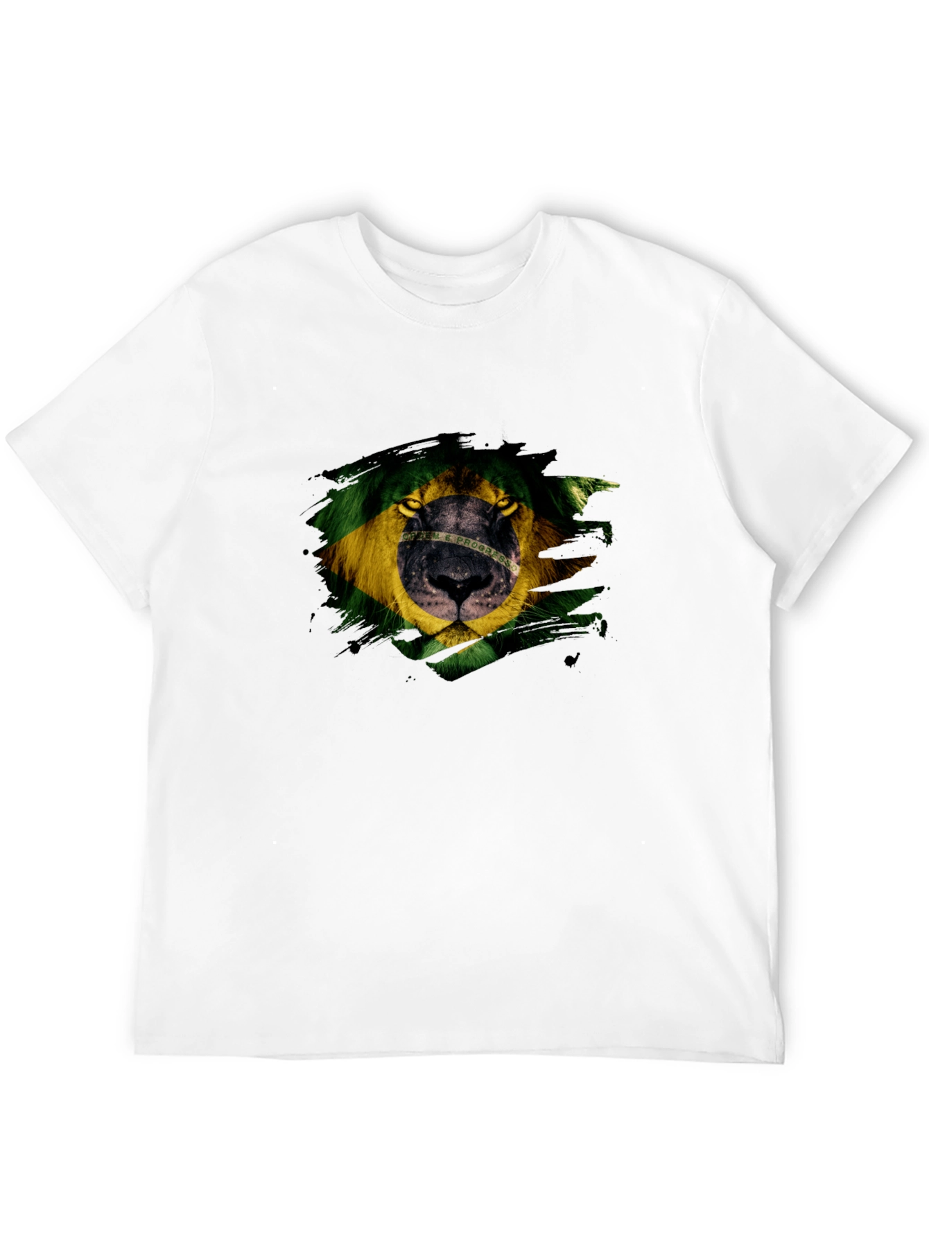 Brazil Lion Graphic Tee - Mens Black T-Shirt