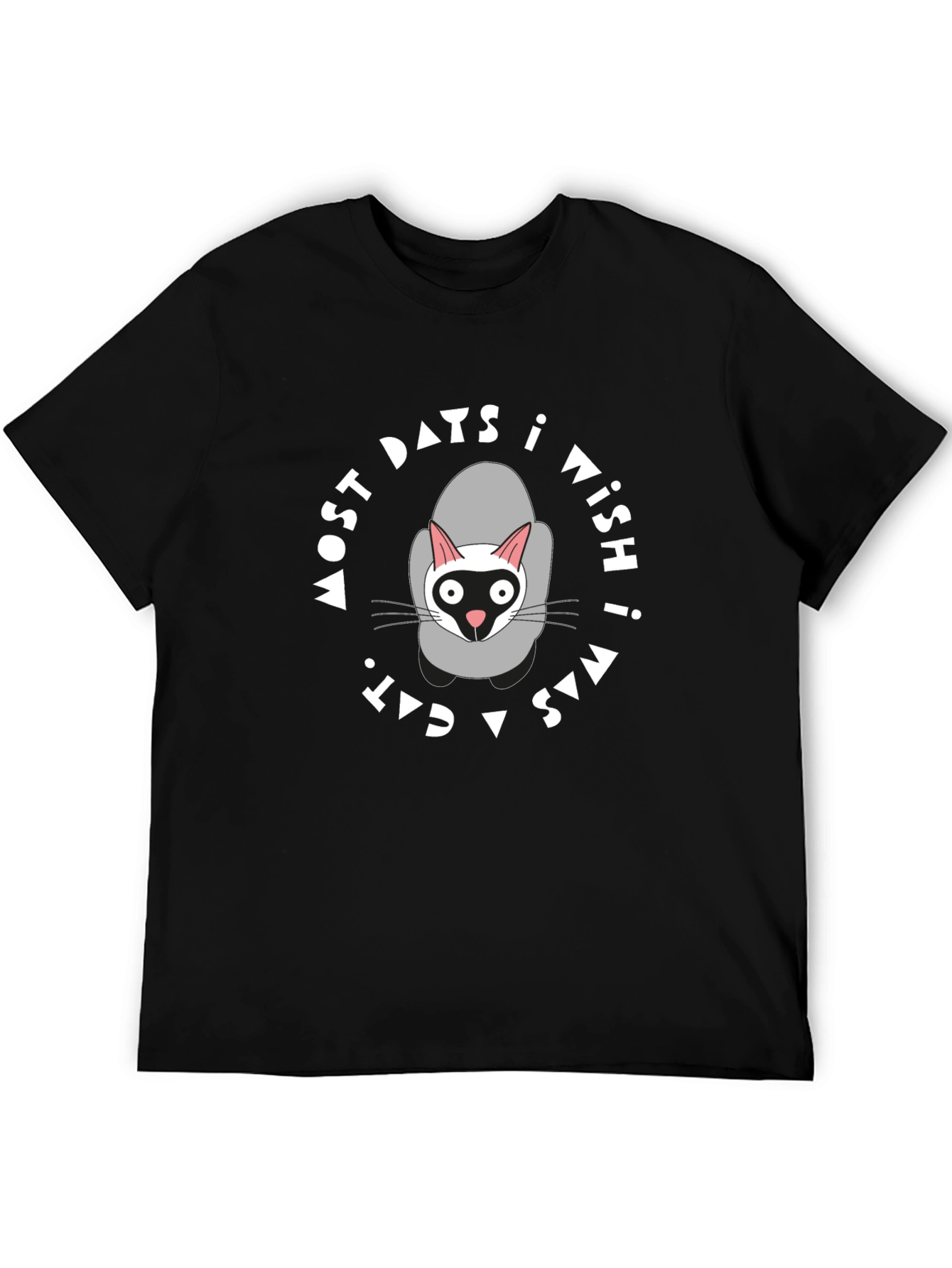 Funny Cat Lover T-Shirt - I Wish I Was a Cat