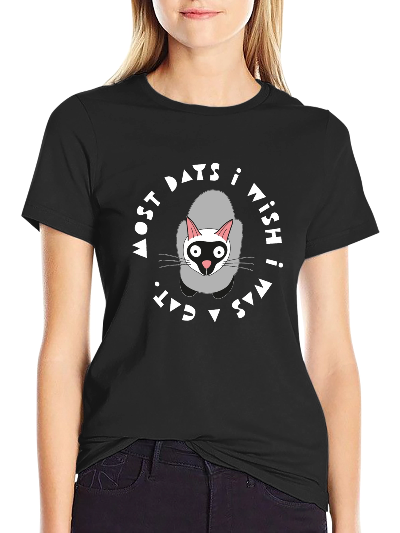 Funny Cat Lover T-Shirt - I Wish I Was a Cat