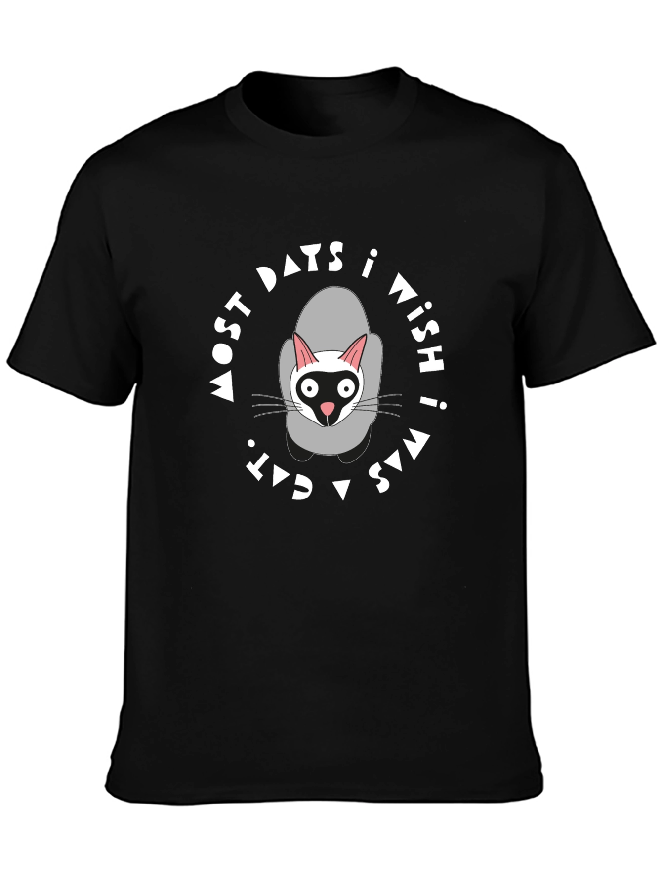 Funny Cat Lover T-Shirt - I Wish I Was a Cat