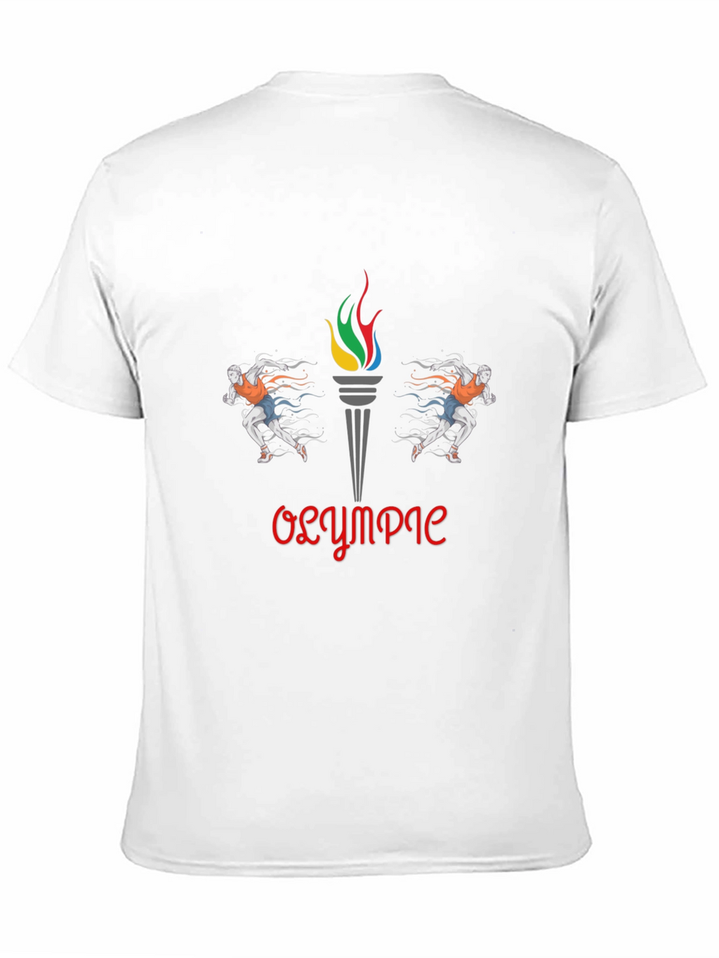 Olympic Flame Graphic Tee - Stylish Cotton T-Shirt