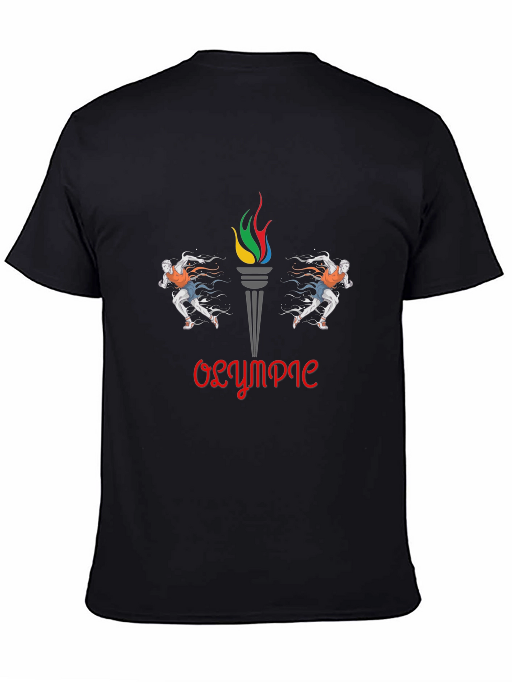 Olympic Flame Graphic Tee - Stylish Cotton T-Shirt