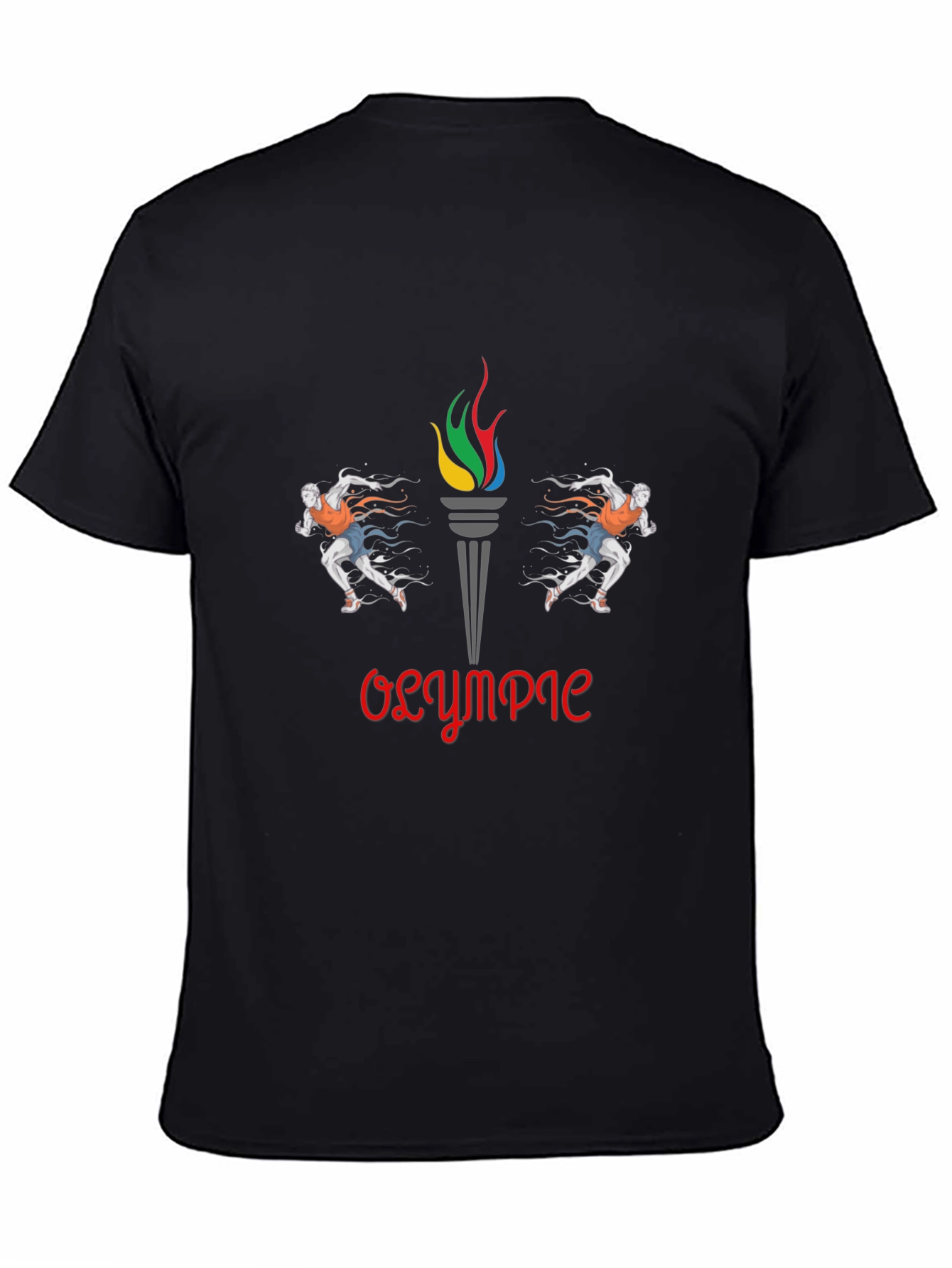 Olympic Flame Graphic Tee - Stylish Cotton T-Shirt