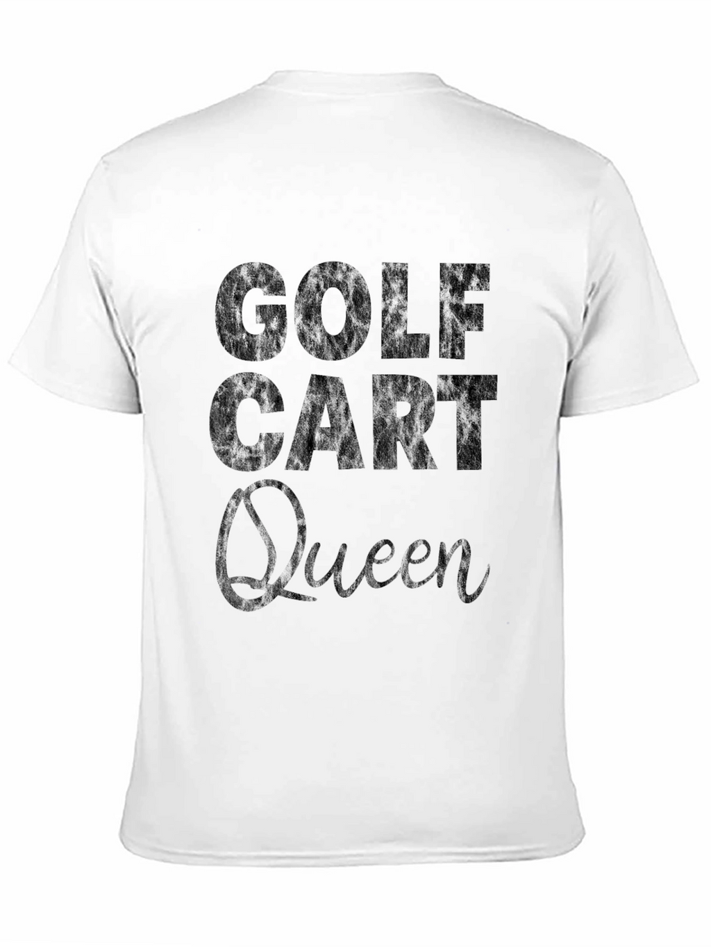 Golf Cart Queen T-Shirt - Black