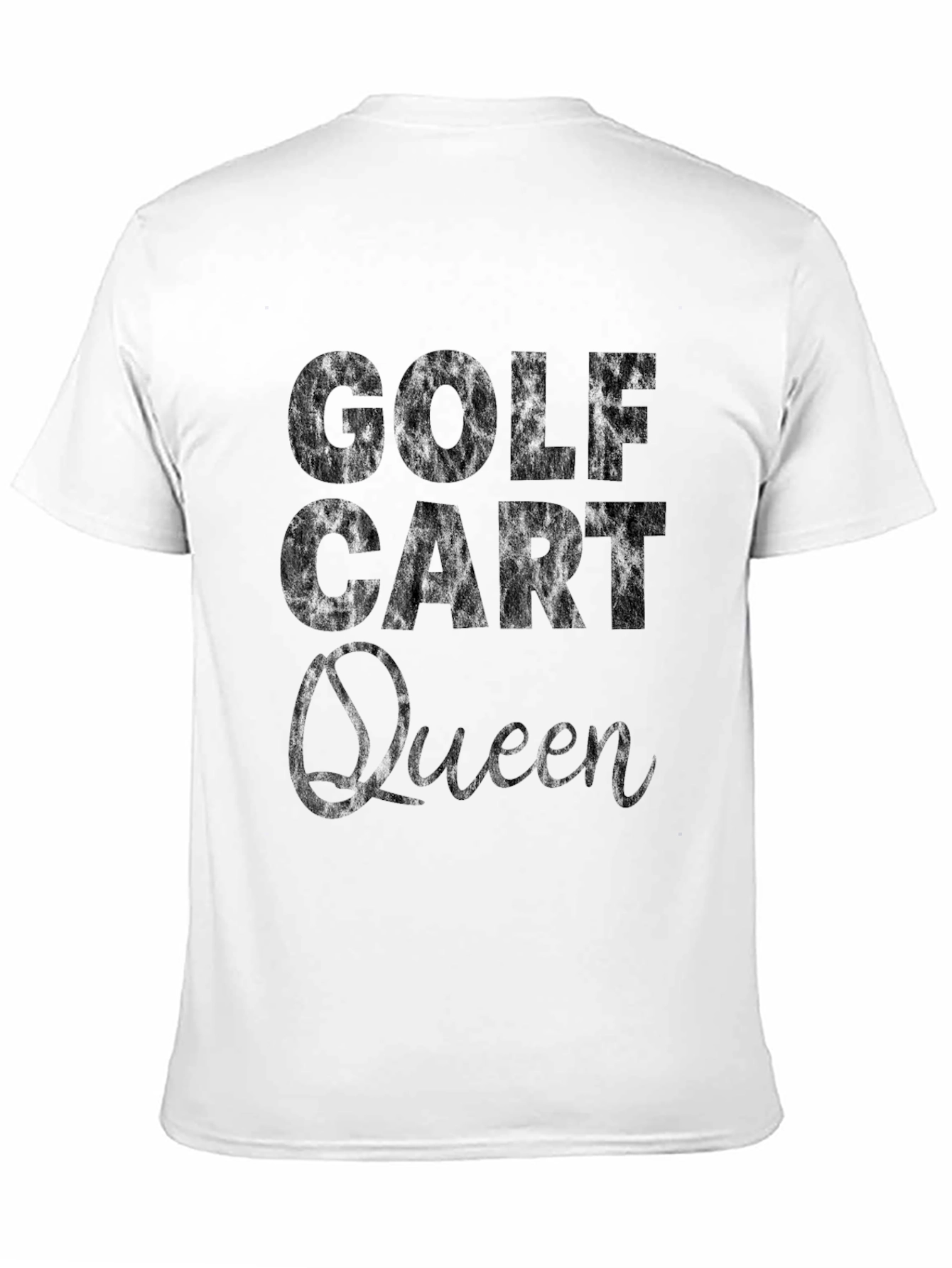Golf Cart Queen T-Shirt - Black