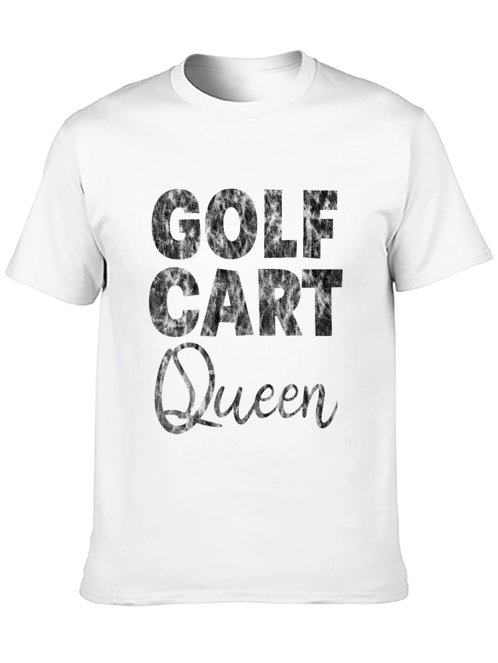 Golf Cart Queen T-Shirt - Black