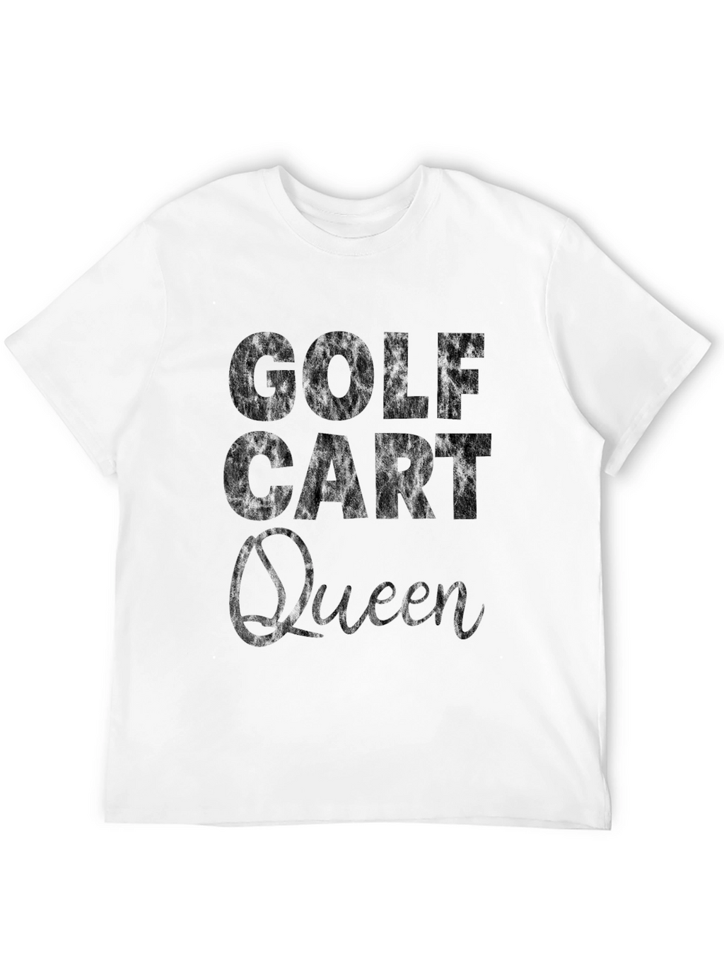 Golf Cart Queen T-Shirt - Black