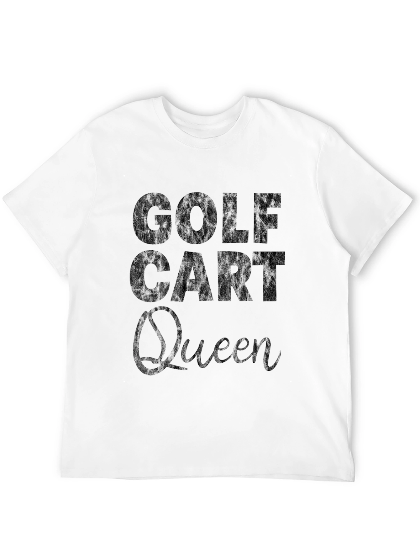 Golf Cart Queen T-Shirt - Black