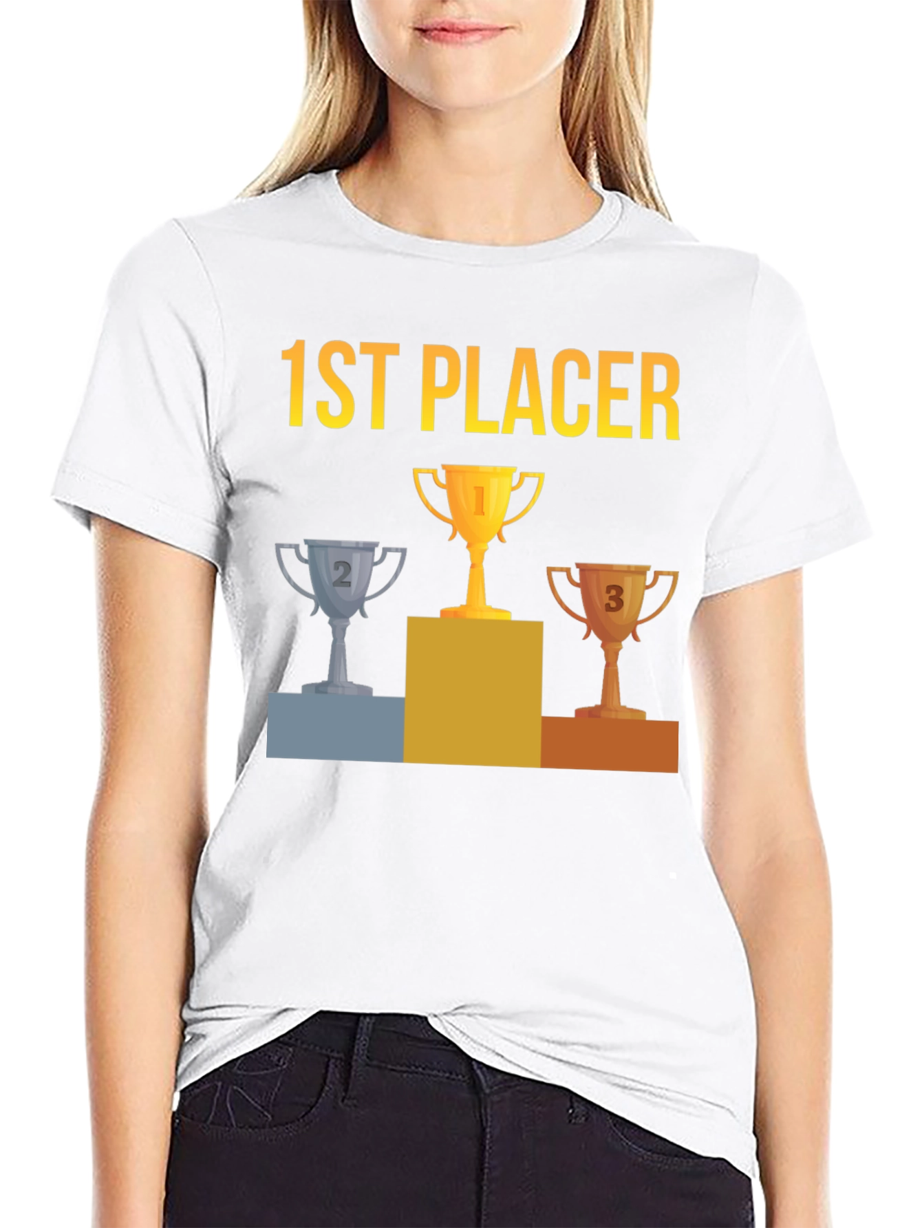 1st Placer Trophy Graphic Tee - Winners T-Shirt