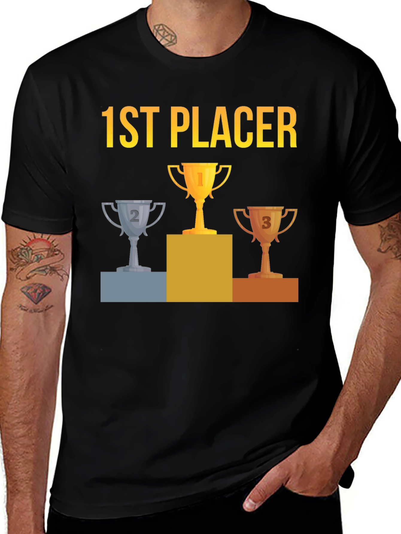 1st Placer Trophy Graphic Tee - Winners T-Shirt
