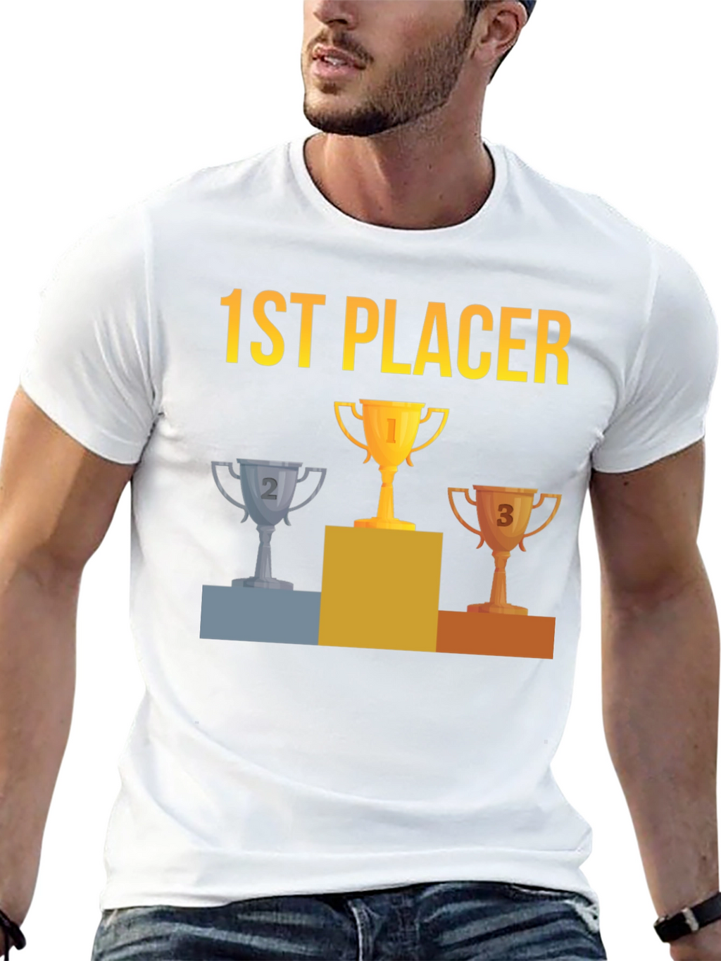1st Placer Trophy Graphic Tee - Winners T-Shirt