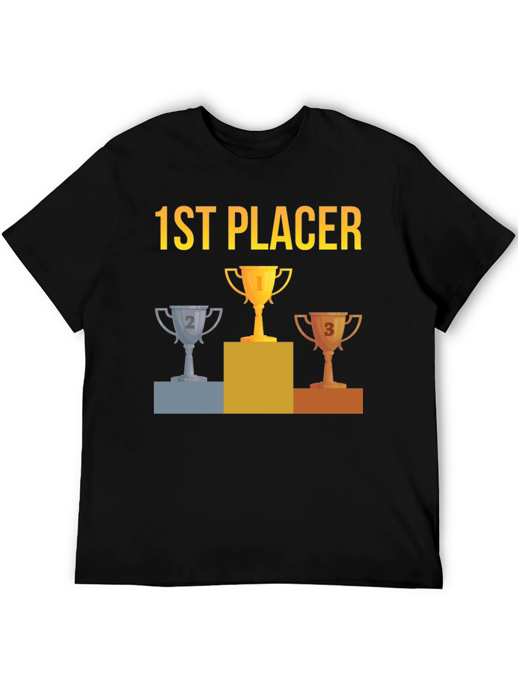 1st Placer Trophy Graphic Tee - Winners T-Shirt