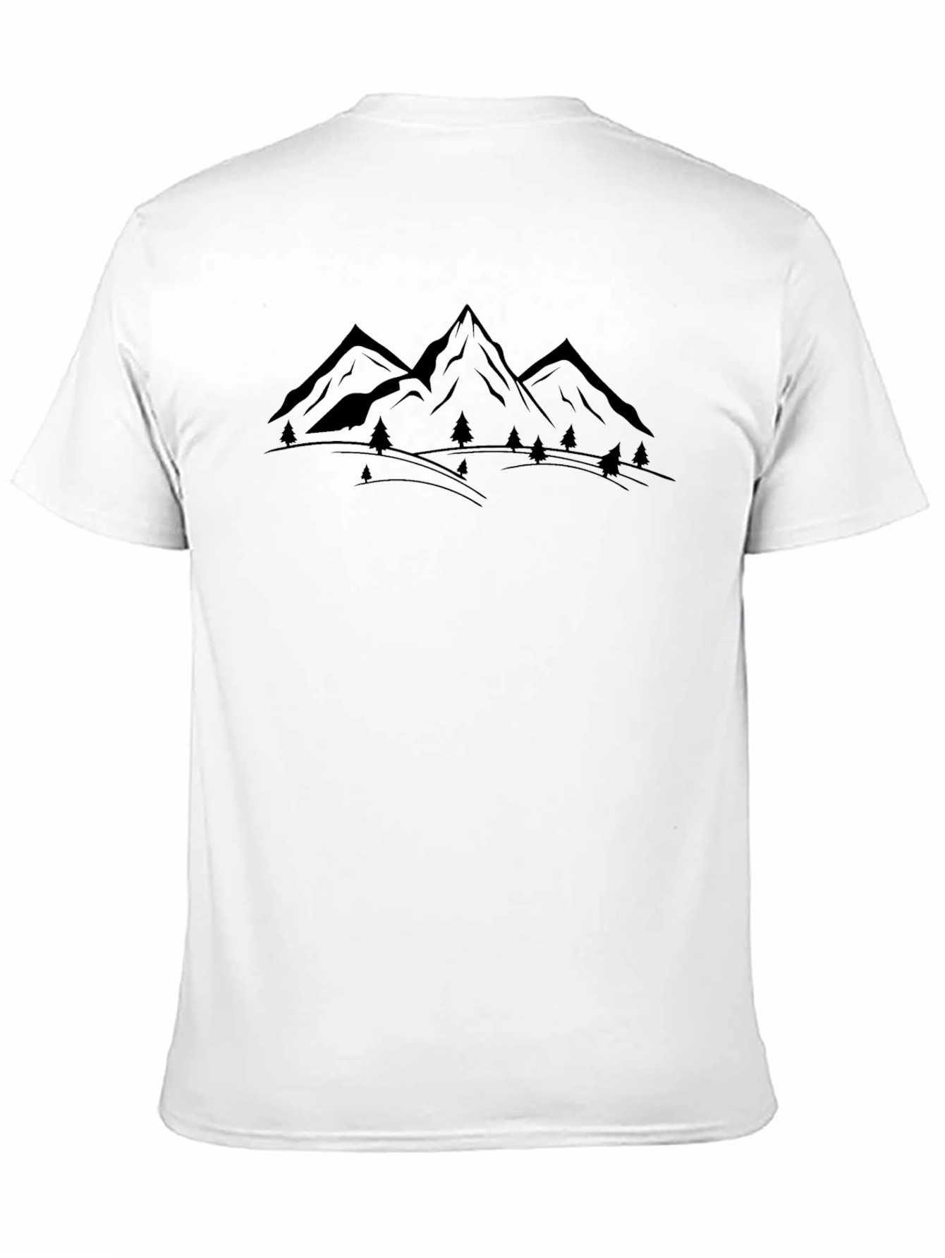 Mens Black Mountain Graphic Tee - Adventure Ready