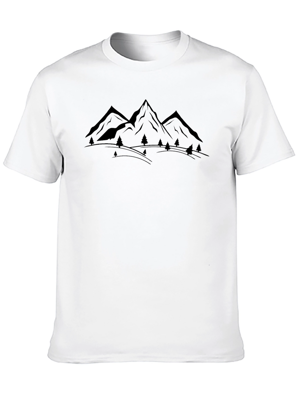 Mens Black Mountain Graphic Tee - Adventure Ready
