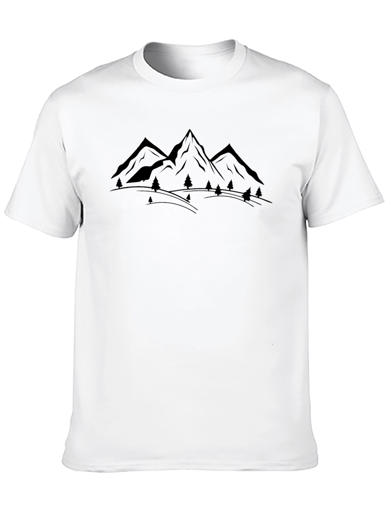Mens Black Mountain Graphic Tee - Adventure Ready