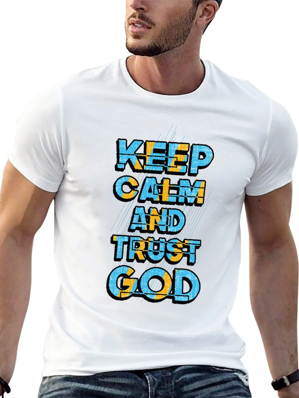 Keep Calm and Trust God Graphic T-Shirt