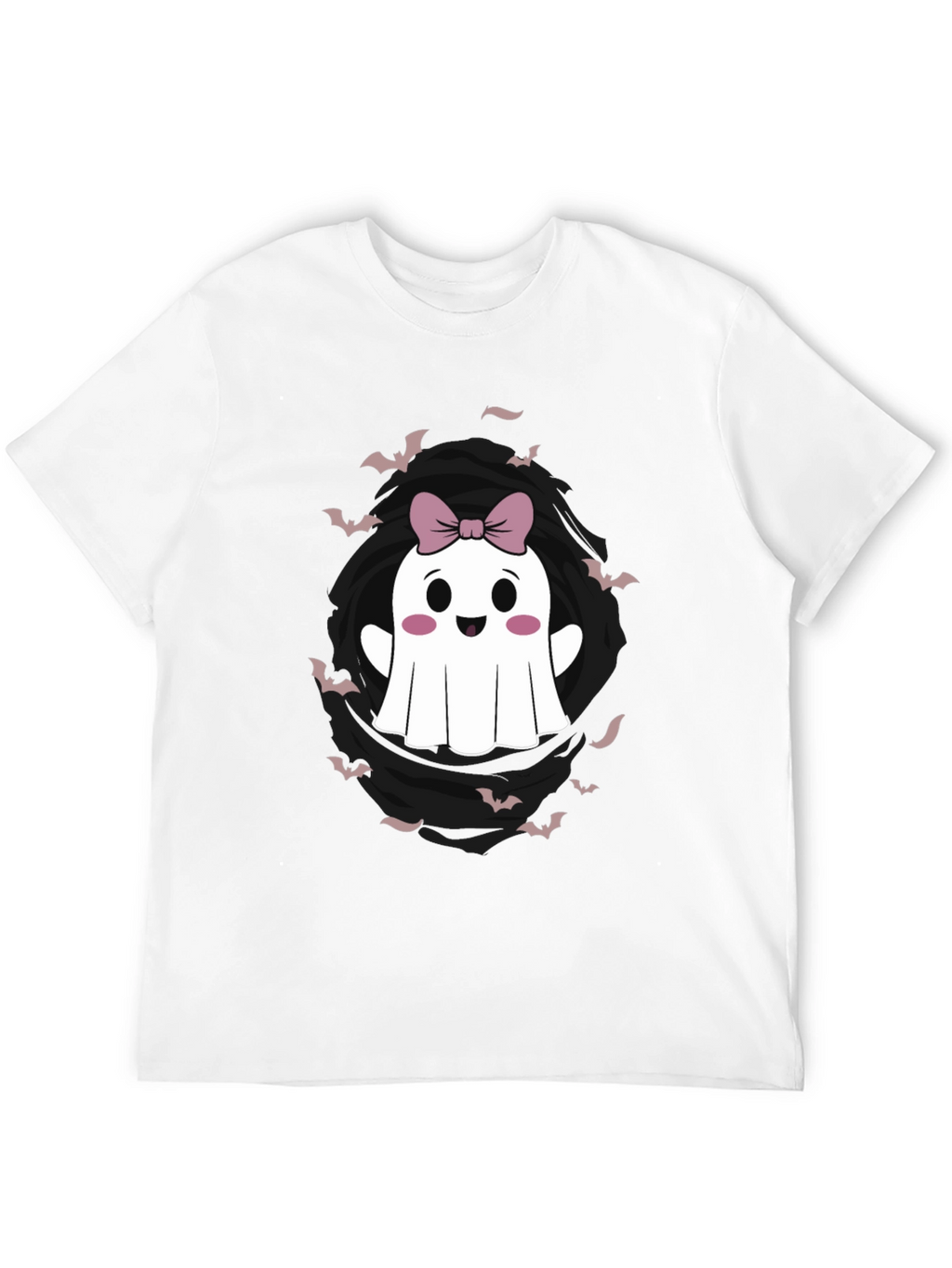 Cute Ghost Bow Halloween Graphic Tee