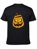 Mens Halloween Pumpkin Graphic Tee