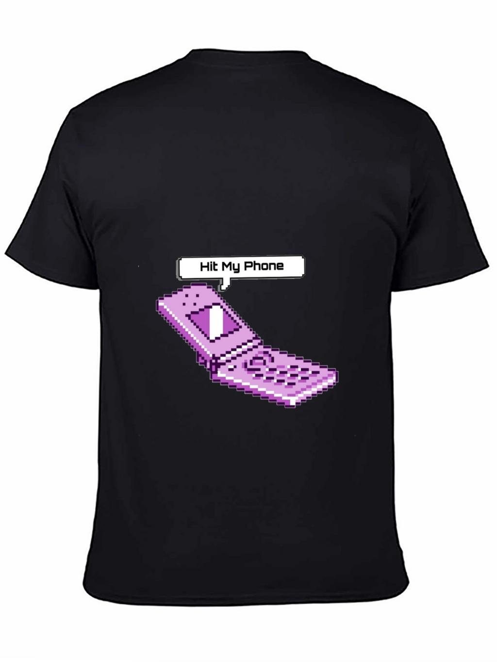 Retro Pixel Flip Phone T-Shirt - Hit My Phone
