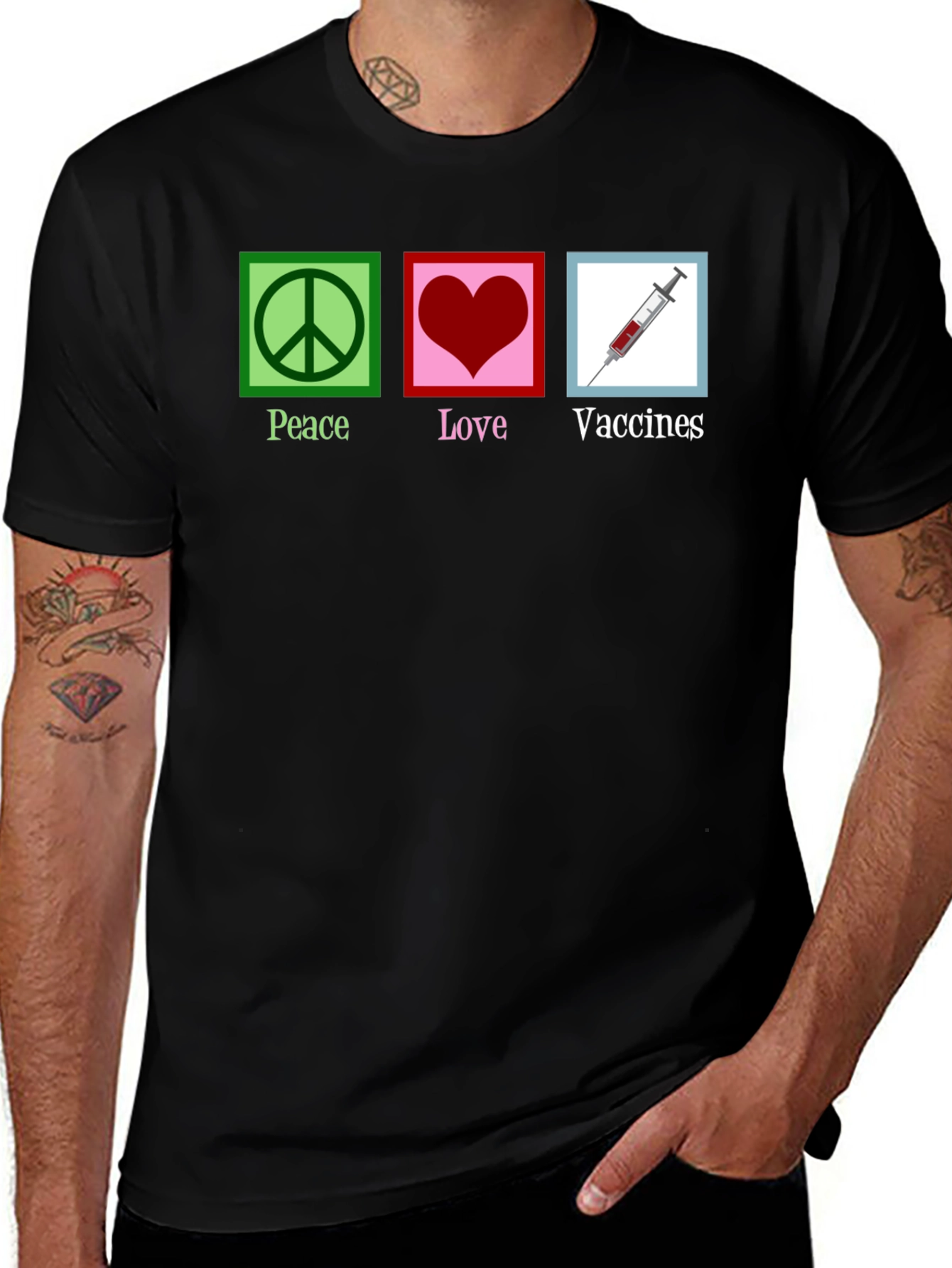Peace Love Vaccines T-Shirt