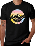 Id Hike That T-Shirt - Mountain Compass Design