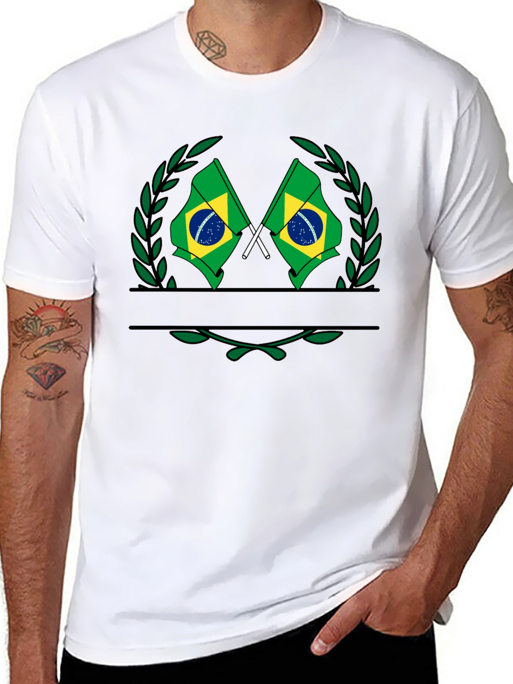 Brazil Flag Graphic T-Shirt