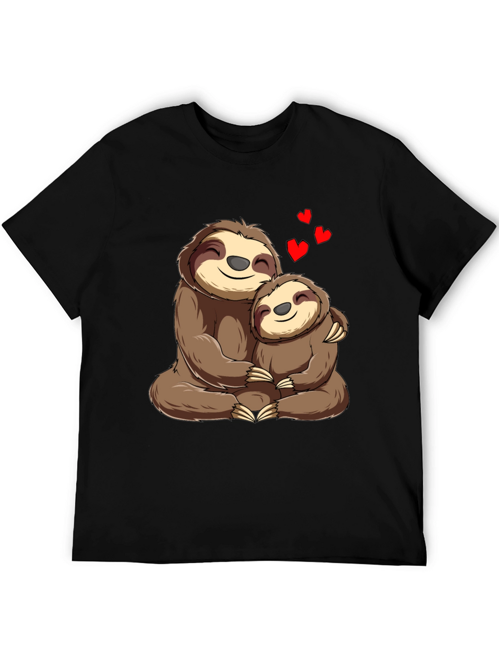Sloth Mama & Baby Hug T-Shirt: Heartfelt Comfort