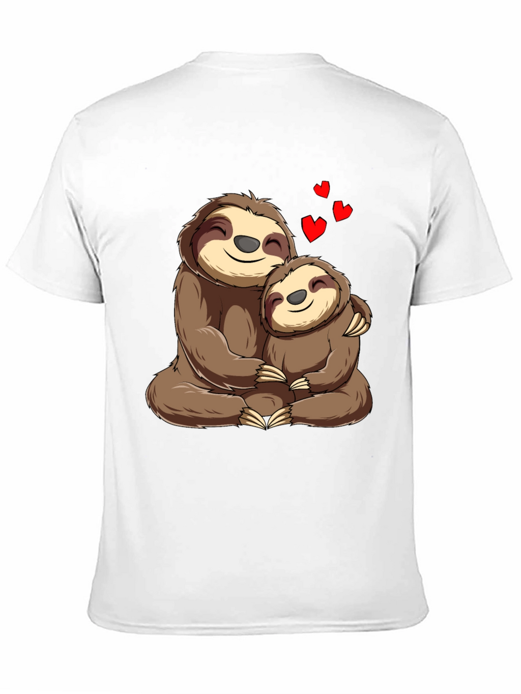 Sloth Mama & Baby Hug T-Shirt: Heartfelt Comfort