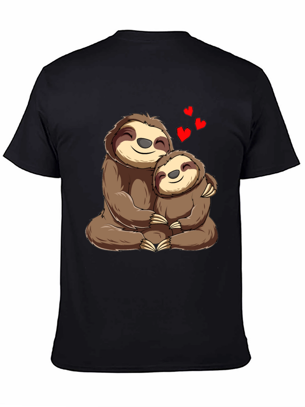 Sloth Mama & Baby Hug T-Shirt: Heartfelt Comfort